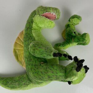 Build-A-Bear Spinosaurous Green Dinosaur Plush (Big and Little Together)